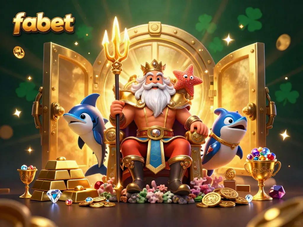 Experience winning moments at fabet with Neptune and treasures in an exciting casino setting.