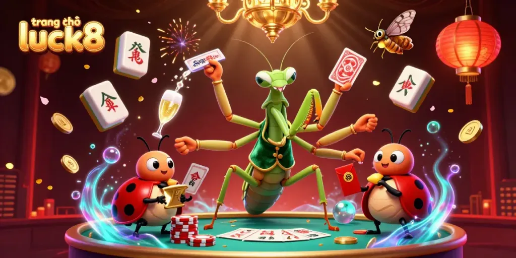 Experience the excitement of trang chủ luck8 with vibrant characters and dynamic casino elements.