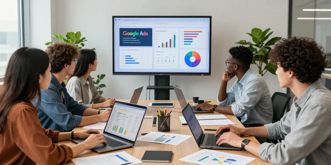 Google Ads & Meta Ads in Zimbabwe marketing team collaborating in a vibrant office