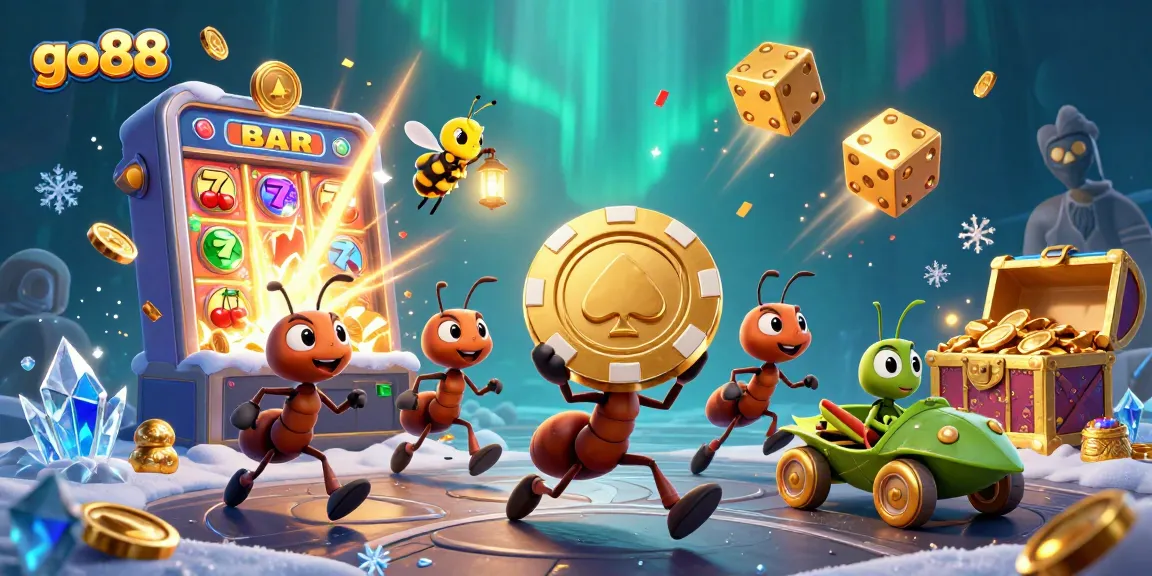 Experience thrilling gameplay with go88 in a vibrant, action-packed casino heist scene.