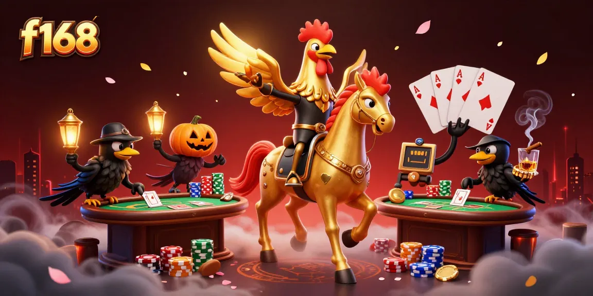 Engage in thrilling f168 gameplay with vibrant casino characters and elements in a captivating 3D illustration.