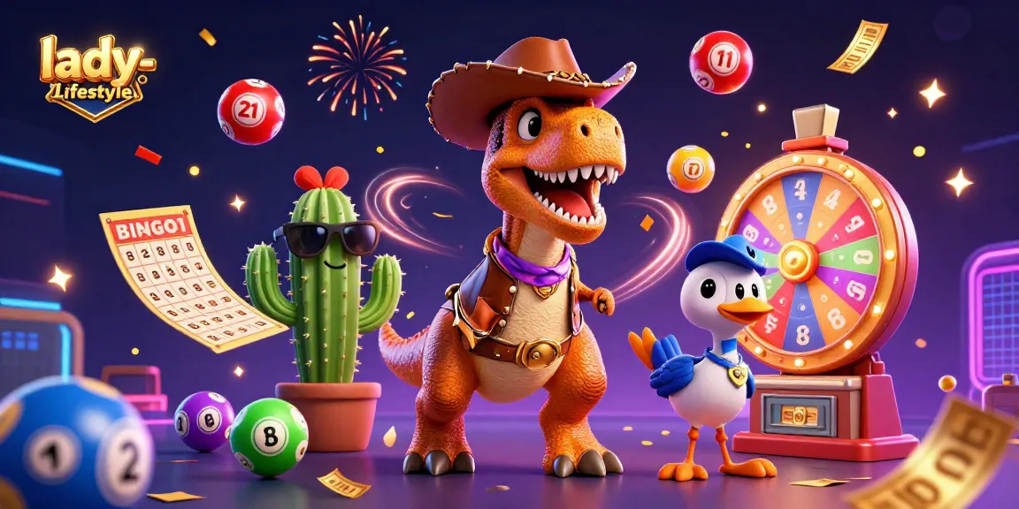 Lady-Lifestyle zieht Spielerinnen mit aufregenden Lotteriebällen und einem Dinosaurier an.
